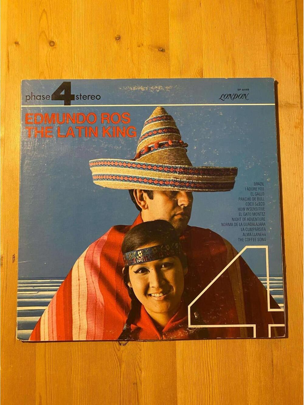 Edmundo Ros & His Orchestra – The Latin King Vintage 33rpm VG+ AB29